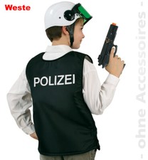 POLIZEI Einsatzweste, schwarz (seitl. Klettverschluss)