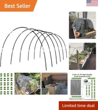 Garden Hoops Grow Tunnel, 6 Sets of 7FT Greenhouse Hoops for Raised Beds, Rus...