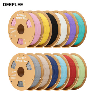 DEEPLEE Matte PLA 3D Drucker Filament 1KG 1.75mm Matte Farbe Frosted Textur DE