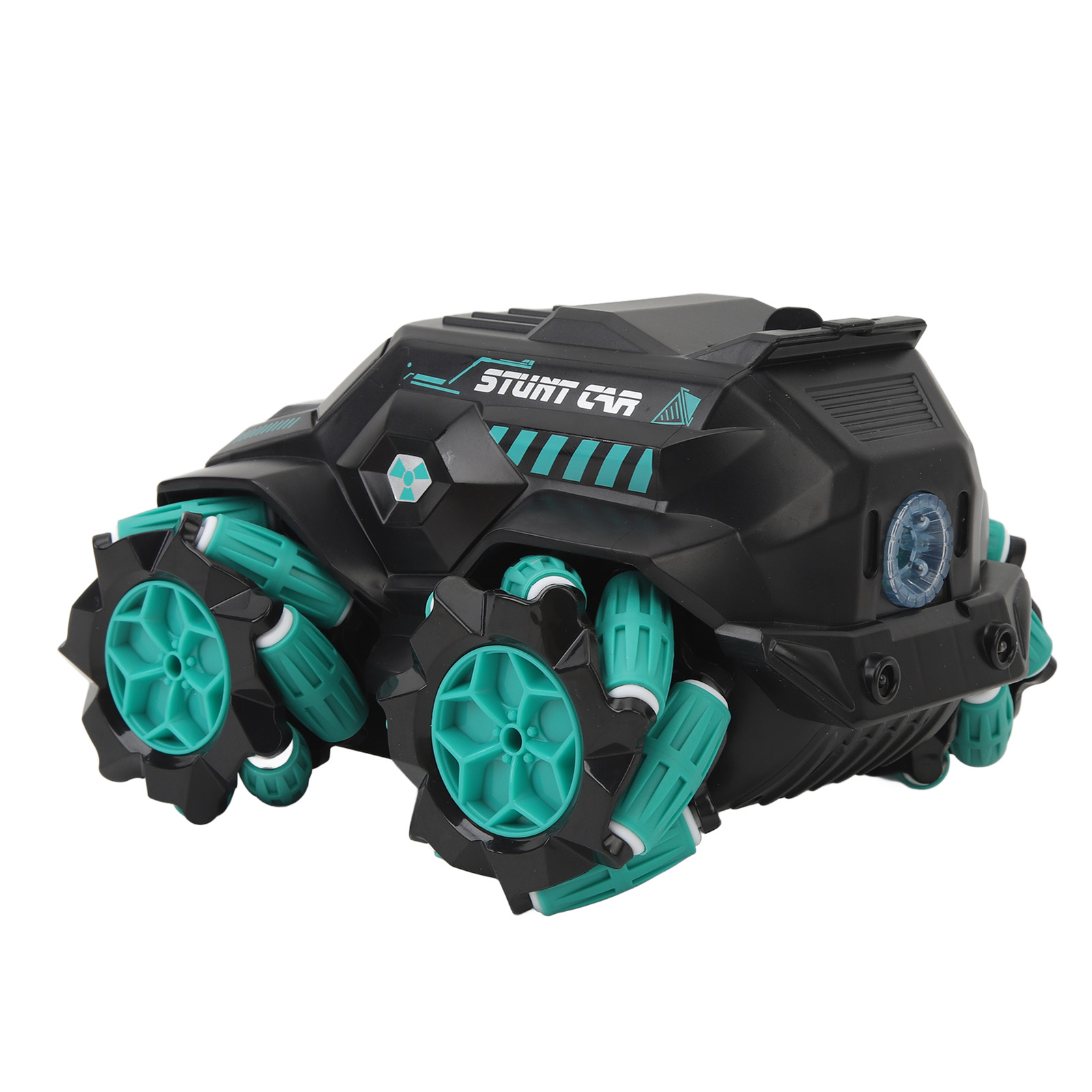 (Blue)Hand Controlled Rc Stunt Car Long Battery Life Shockproof Off