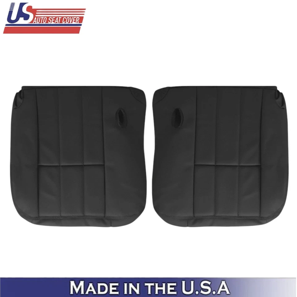 2003-2011 For Mercury Grand Marquis Leatherette Front Seat Covers Dark Charcoal - Image 3 of 4