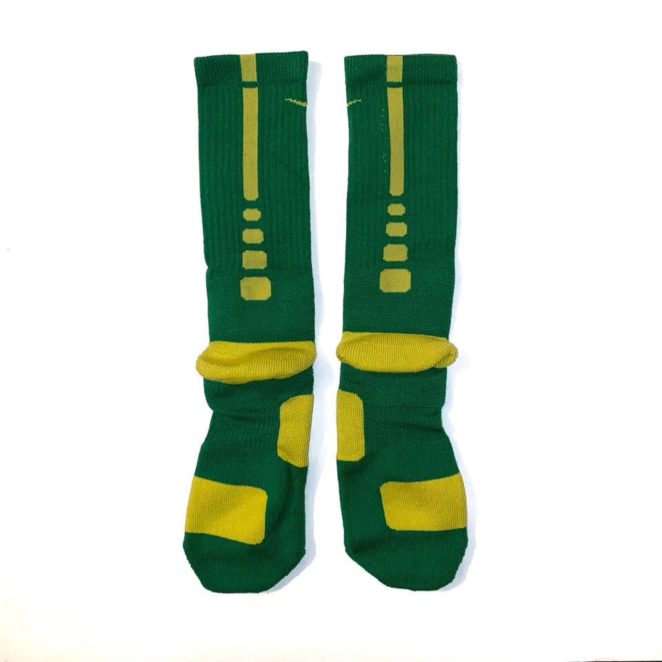 Nuevos Calcetines Nike Elite Crew Team Emitidos Oregon Ducks Talla GRANDE (W 10-13) (M 8-12) Foto 2 de 4