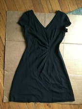 Banana Republic Size 4 Dress V-Neck BLACK