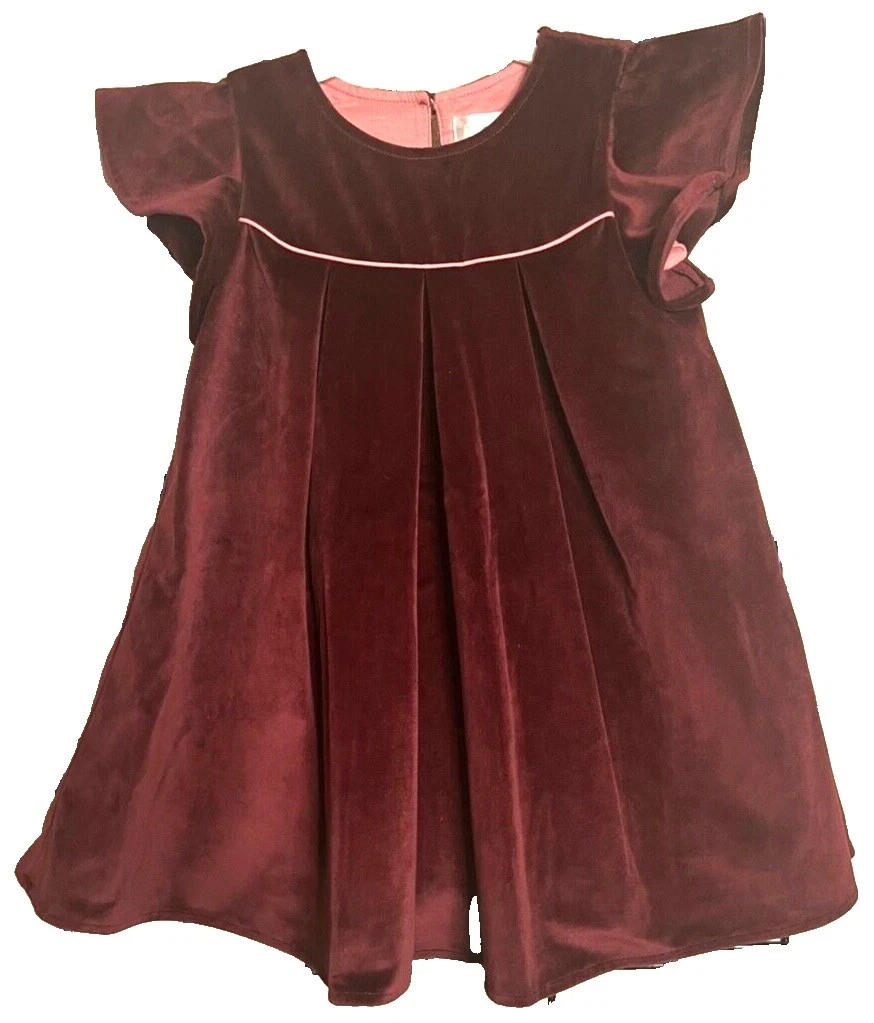 Marrón 100% Algodón Vestidos para niñas