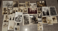 Misc lot of military snapshots 28 1945-1950's Black and white Ft Bragg Africa