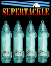 Supertackle Blue - Double flashing, water activated LED fishing lights 4/pk