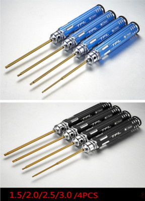 CNC Alloy 4PCs Maintenance Tools 1.5/2.0/2.5/3.0 Steel Socket Head Screwdriver