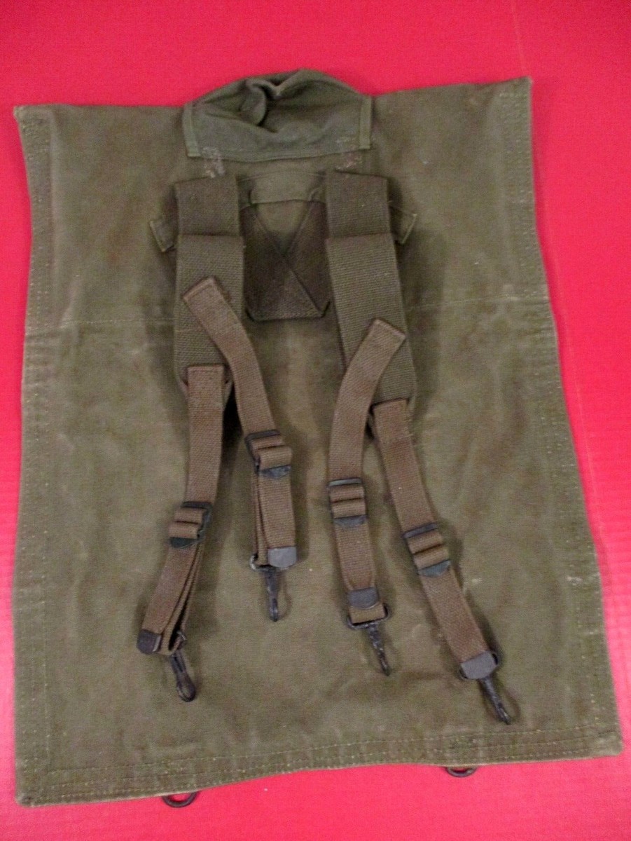 WWII US Army 5 Gallon Collapsible Water Bladder Canteen Canvas