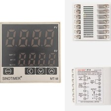 PID Temperature Controller High Voltage Thermostat 100ACV to 240ACV SSR/Relay