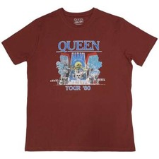Queen Tour '80 T-Shirt Red New