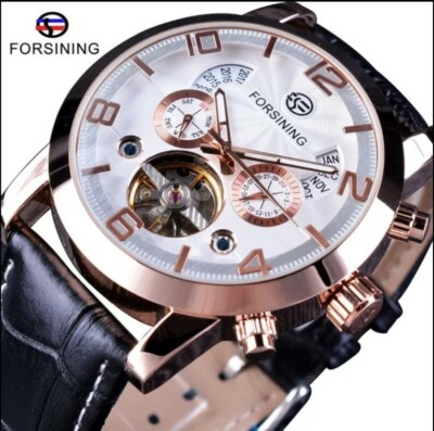 Forsining Luxury Tourbillon Mechanisch Mode Uhr Multi Funktion