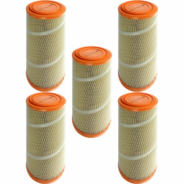 5X Mahle / Knecht LX 1142 Luftfilter Filter Air-image