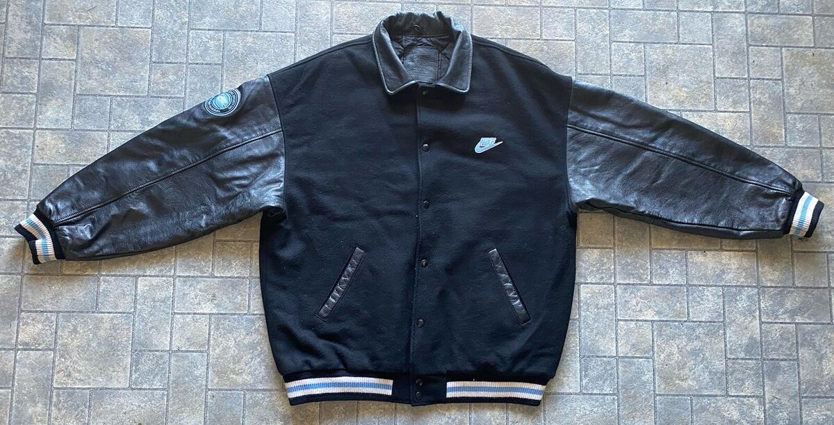 Nike Supreme Court Classic Hoops Wool Leather Varsity Jacket Nike Supreme Court Classic Hoops Wool Leather Varsity Jacket
