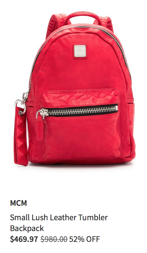 MCM Tumbler Leather Backpack/Ruby Red MUK6ATR23RU001  display picture 2