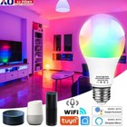 E27 15W WiFi Smart LED Light Bulb RGBW Globe Color Lamp For Alexa Google Home