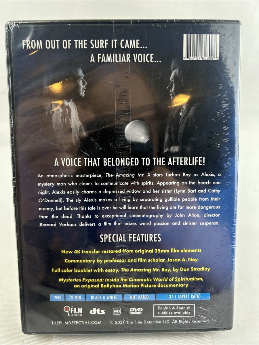 THE AMAZING MR. X - 1948 AKA The Spiritualist DVD 2021 Film Noir