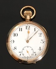 Nice Swiss Made Gold Plated Pocket Watch c.1920