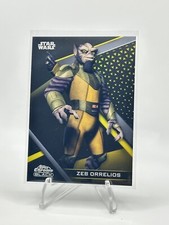 2022 Topps Star Wars Chrome Black Zeb Orrelios Gold Refractor 38/50 Rebels