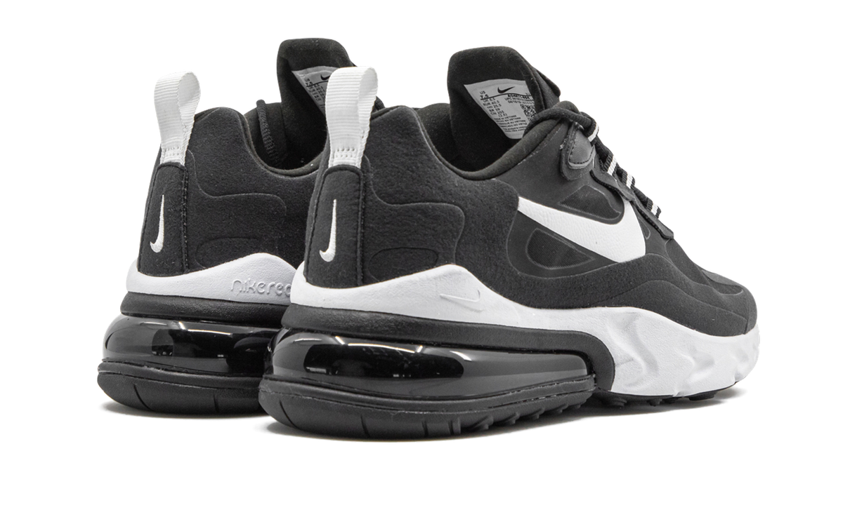 NIKE AIR MAX 270 REACT YOUTH SIZE 4.0 to 7.0 BLACK WHITE