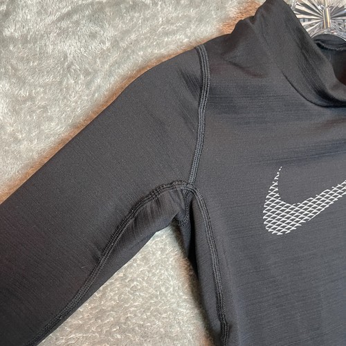 Nike Pro Boys Youth Warm Dri Fit Layering Band Neck Long Sleeve Active Top S - Picture 3 of 12
