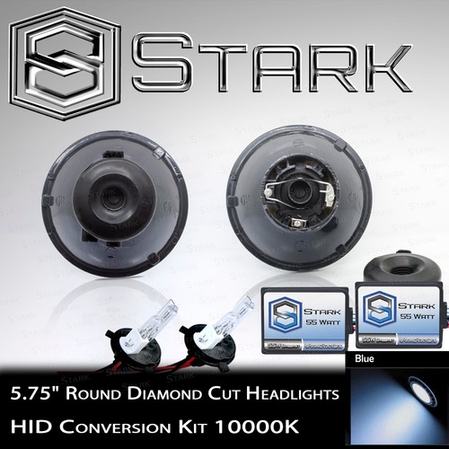 H5001 / H5006 Diamond Head Light Glass Housing Lamp 5.75" Round H4 HID Xenon (C) - Bild 5 von 5