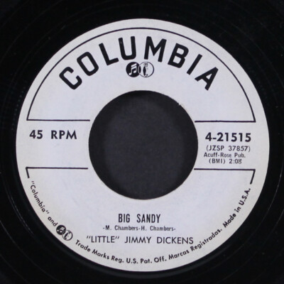LITTLE JIMMY DICKENS: big sandy / it scares me half to death COLUMBIA 7'' Single
