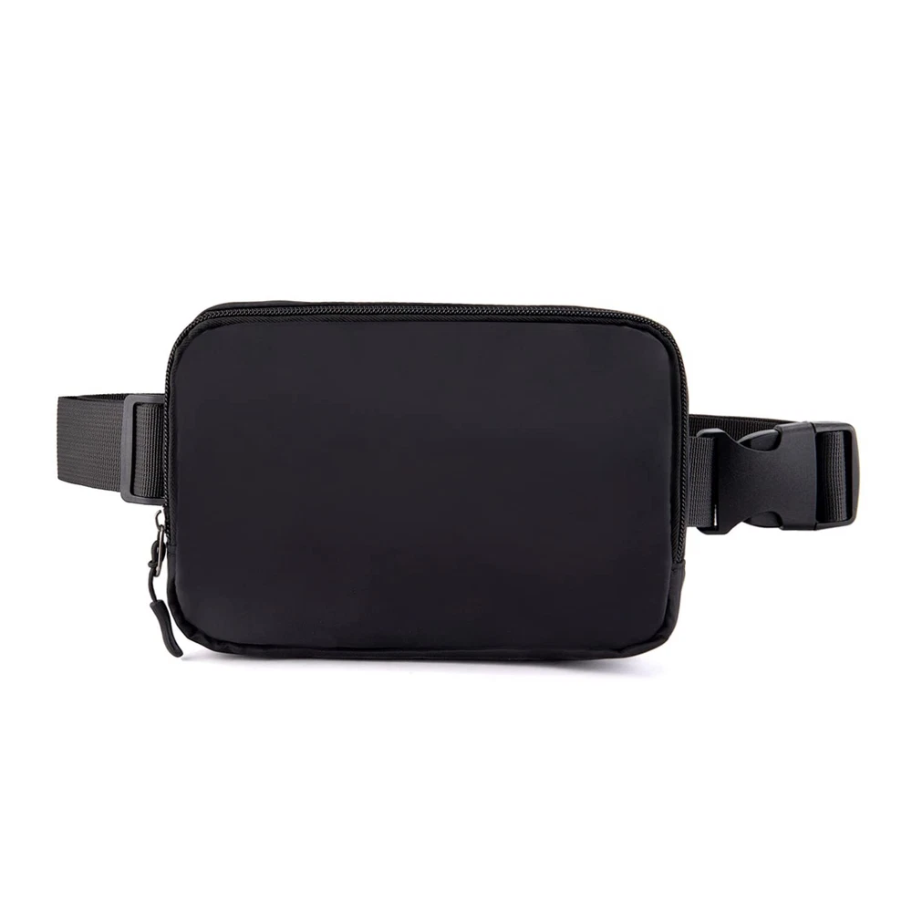 Black Belt Bag for Women - Crossbody Fanny Pack Everywhere Bag