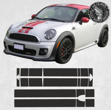 strisce sopra le righe per Mini R58 Cooper S Coupè adesivi decalcomanie fogli grafici