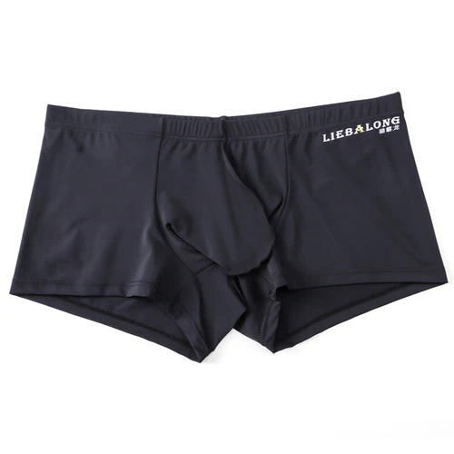 Men's Ice Silk Shorts Underwear Boxer Briefs Panties Bulge Pouch Underpants Sexy - Picture 6 of 30