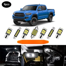 White LED Interior Light Bulbs Package Kit for 2016 - 2022 2023 Toyota Tacoma