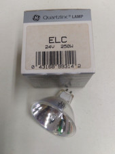 General Electric Quartzline Projection Lamp ELC 250W 24V