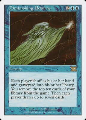 Diminishing Returns - Sixth Edition Rare Excellent Magic MTG -