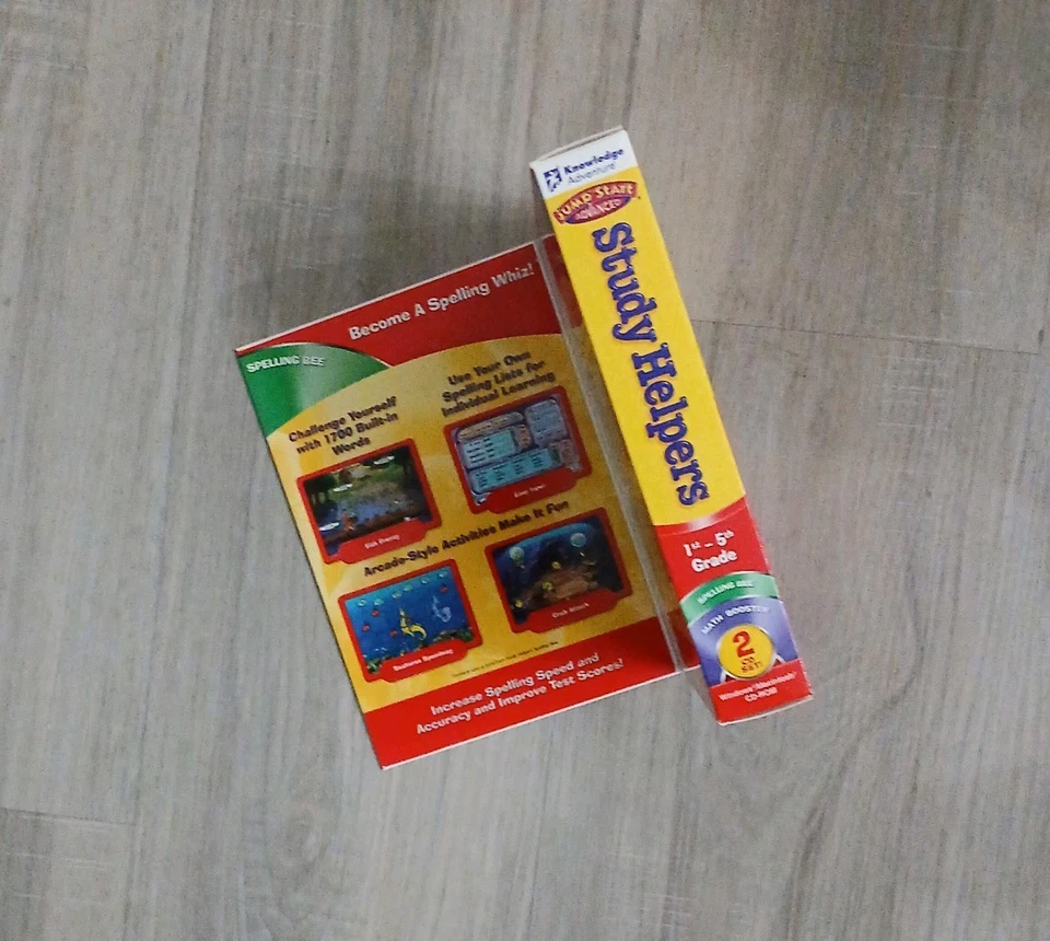 JumpStart Advanced Study Helpers (2 CD Set Math Booster/Spelling Bee) - New Box - Image 4 of 4