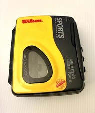 Retro Wilson Sports AM FM Stereo Cassette Player Walkman WSW 889 Tested Works