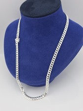 NEW 925 STERLING SILVER MIAMI CUBAN LINK CHAIN NECKLACE 24" INCH 7MM