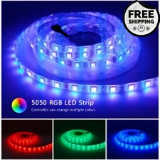 RGB 5050 SMD LED Strip Lights 12V DC Flexible Tape Light — Color Changing