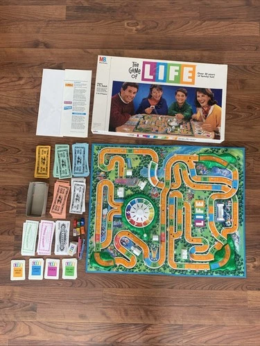 Vintage 1991 Game of Life by Milton Bradley Complete
