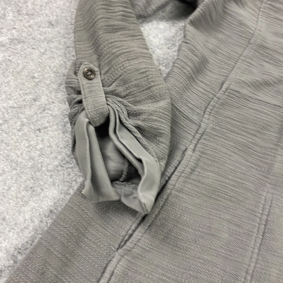 Saturday Sunday Jacket Womens Medium Textured Full Zip Tie Waist Pocket Casual - Image 3 of 4