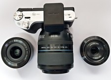 Samsung NX500 Mirrorless Digital Camera 3 Lens Kit Top Mint/Premium Shipping