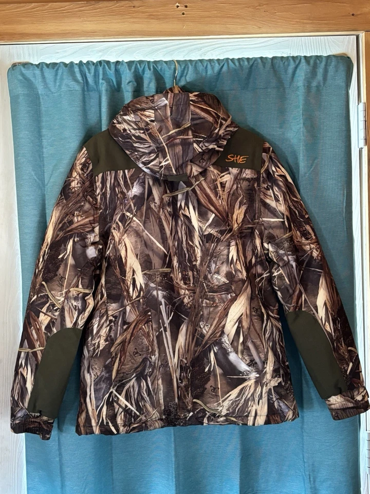 SHE Outdoor Women's Insulated ThermoLite Hunting Jacket w/Hood TRUETIMBER CAMO - Image 3 of 4