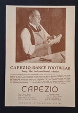 Vintage Capezio Dance Footwear - 1936 Shoes Art AD