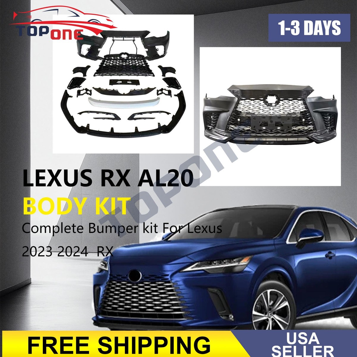 Fit 2023 2024 Lexus RX350 RX 450h To F Sport StyleComplete Front