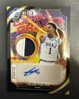 2025-26 Bowman Best U Game Graphs Jersey Auto Black 5/10 Caleb Foster