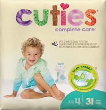 Lot Of 4 Packages of Baby Diapers Size 4 of 25 Count Per Bag New Unopened UNISEX