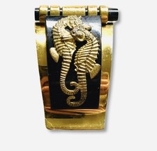 Jean Painleve Vintage Sea Horses Galalith  Dress Clip, 1930 Art Deco