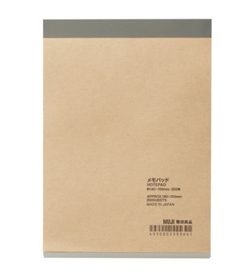[MUJI] Note Pad 14X10 cm/200 sheets