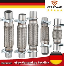 Flexibles Auspuff Rohr Edelstahl Abgasrohr Ø45 Ø50 Ø55 mm x 200 / 100 / 150 mm