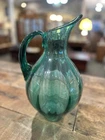 Mid Century Modern Blenko Green Optic Glass Pitcher 991 Winslow Anderson Emerald