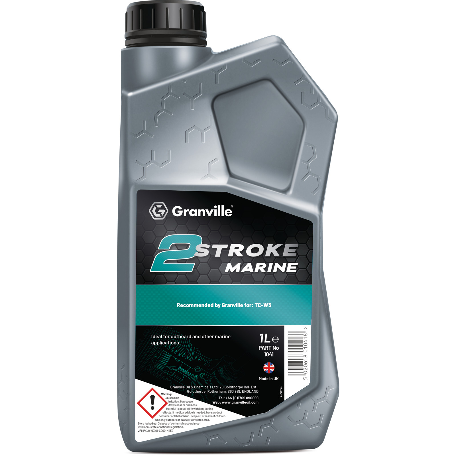 Granville 2 Stroke Marine Outboard Engine Oil Boats Jet Ski TC-W3 1 Litre