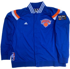 2014-15 Cole Aldrich Game Used Adidas NY Knicks W/U Jacket - 2015 All Star Patch